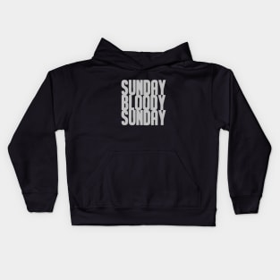 Sunday Bloody Sunday, silver Kids Hoodie